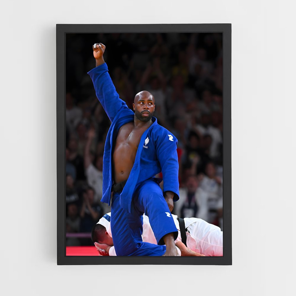 Poster Teddy Riner Champion – affiche Jeux Olympiques (vue 2)