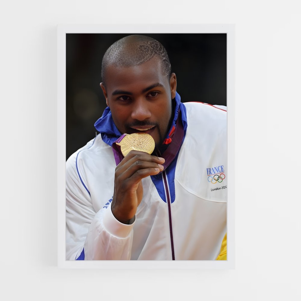 Poster Teddy Riner Médaille – affiche Jeux Olympiques (vue 3)