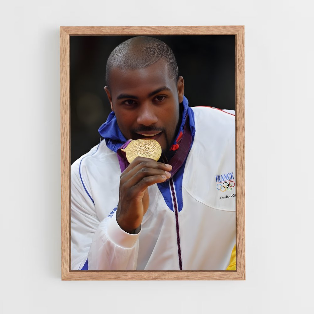 Poster Teddy Riner Médaille – affiche Jeux Olympiques (vue 4)