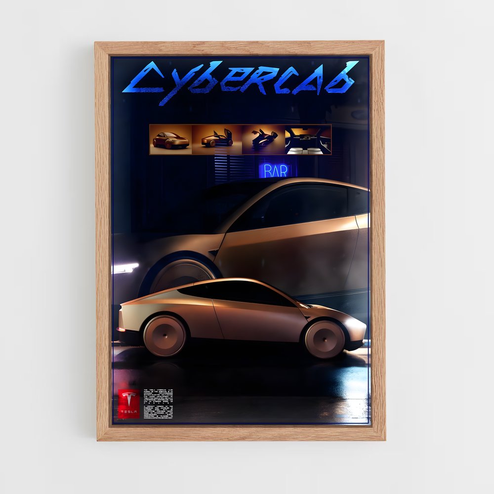 Poster Cybercab (vue 4)