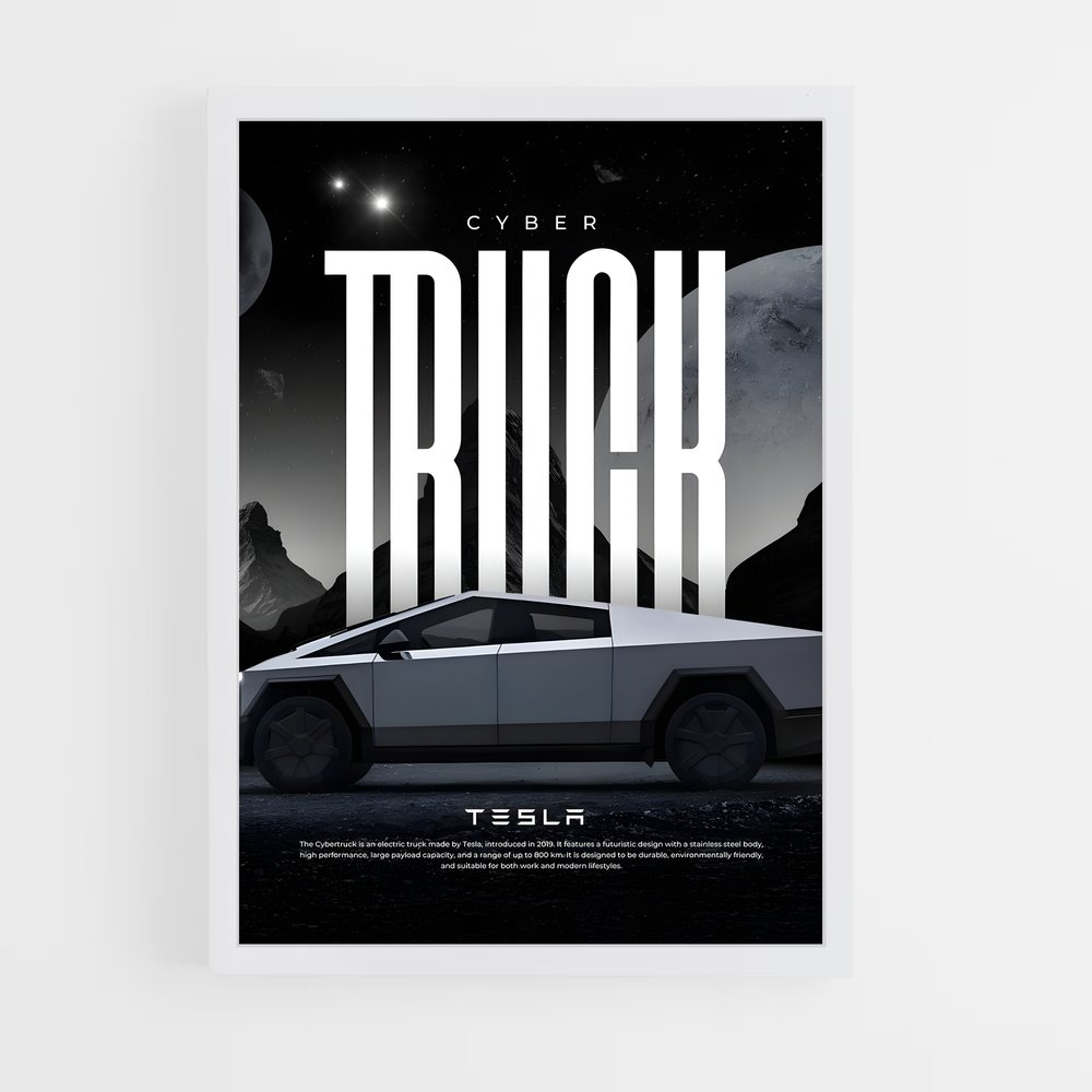 Poster Cyber Truck Vision (vue 3)