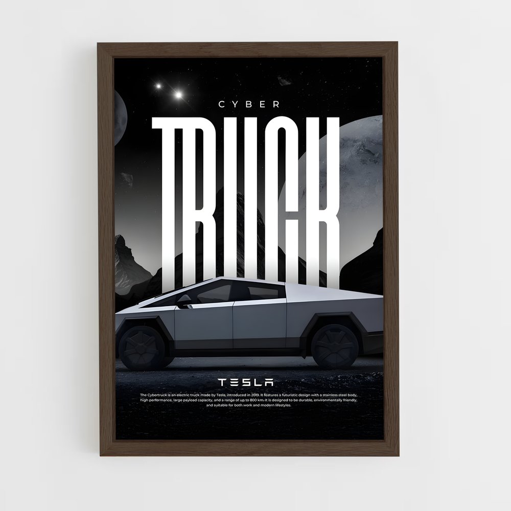 Poster Cyber Truck Vision (vue 5)