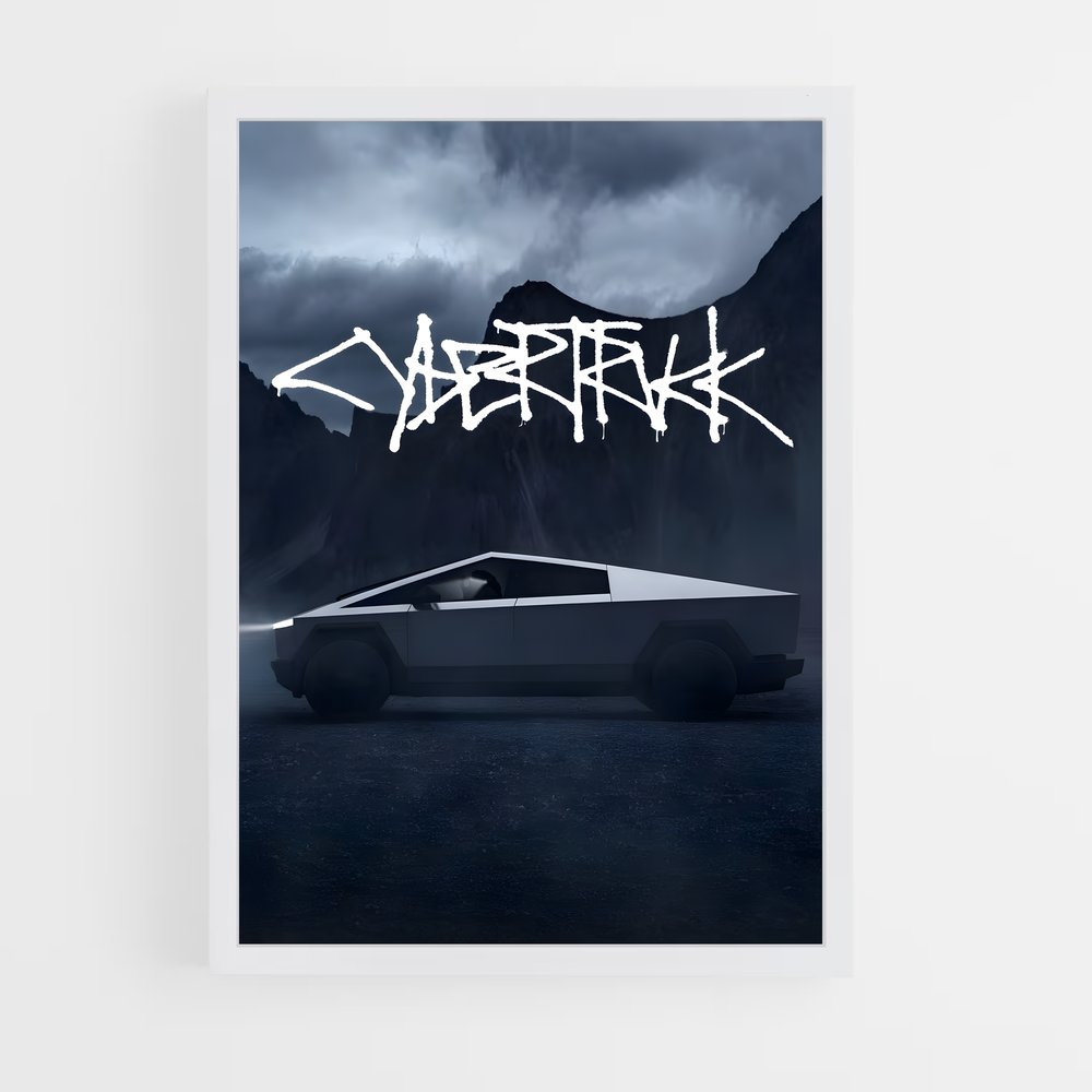 Poster Cybertruck Visionnaire (vue 3)