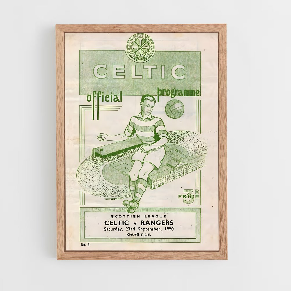 Poster Celtic Vintage Match – affiche Football (vue 4)
