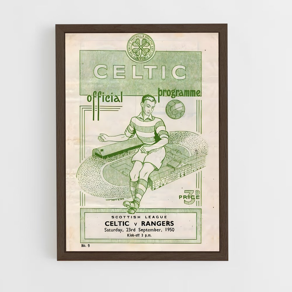 Poster Celtic Vintage Match – affiche Football (vue 5)