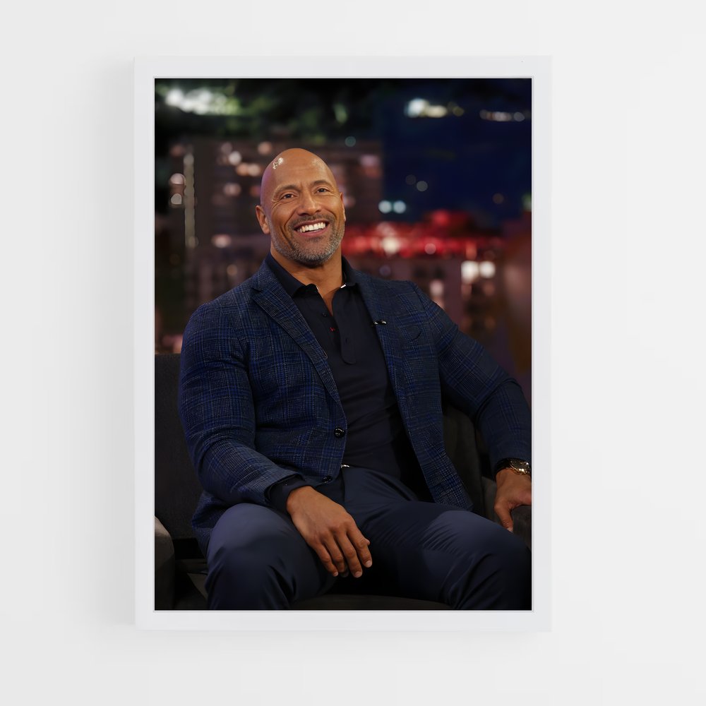 Poster Dwayne Johnson Costume – affiche Musculation (vue 3)