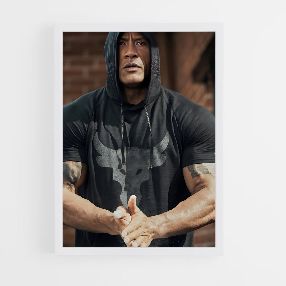 Poster Dwayne Entrainement – affiche Musculation (vue 3)