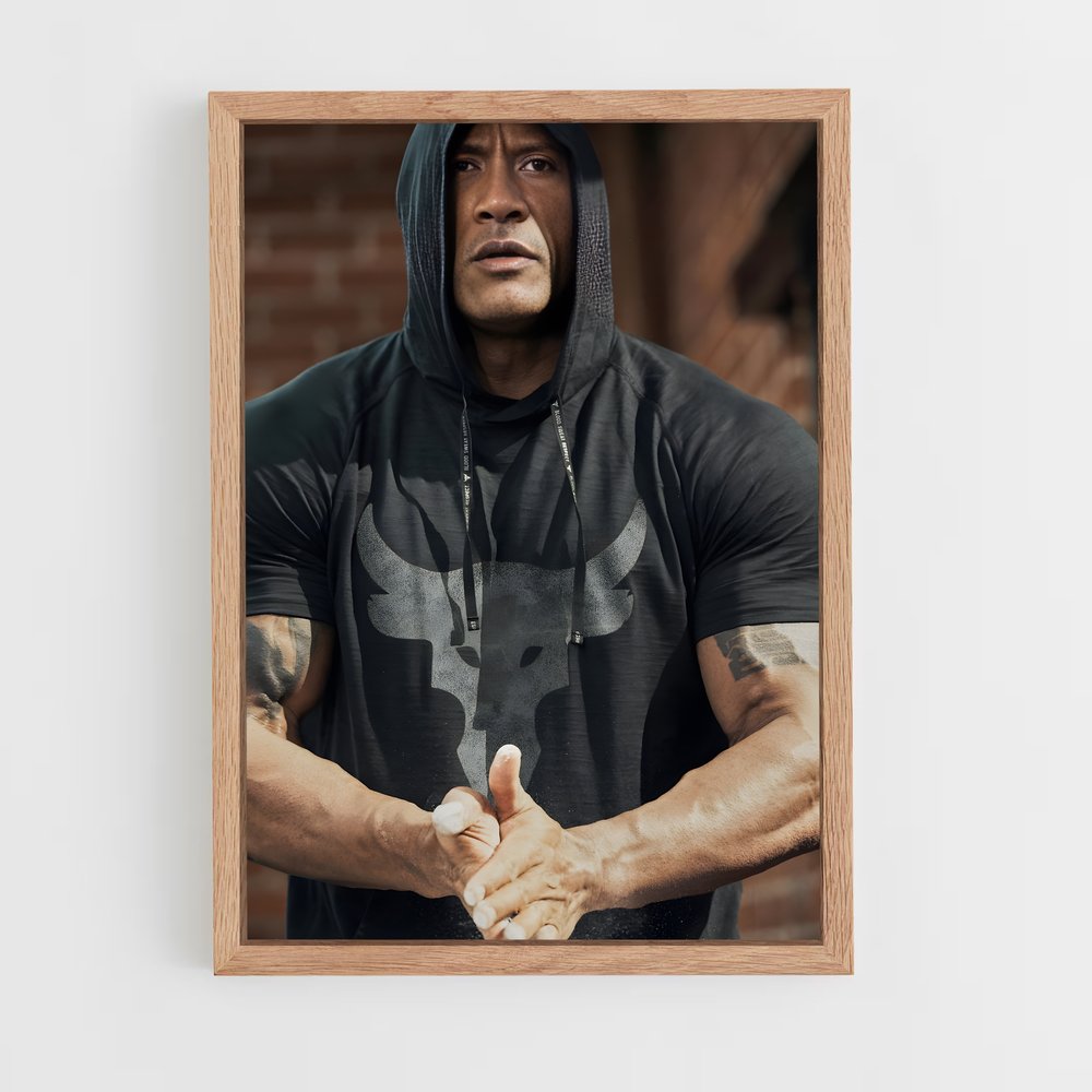 Poster Dwayne Entrainement – affiche Musculation (vue 4)