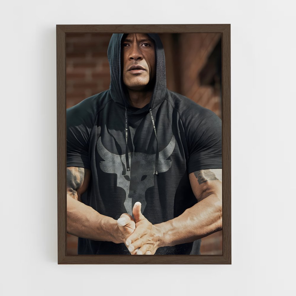 Poster Dwayne Entrainement – affiche Musculation (vue 5)