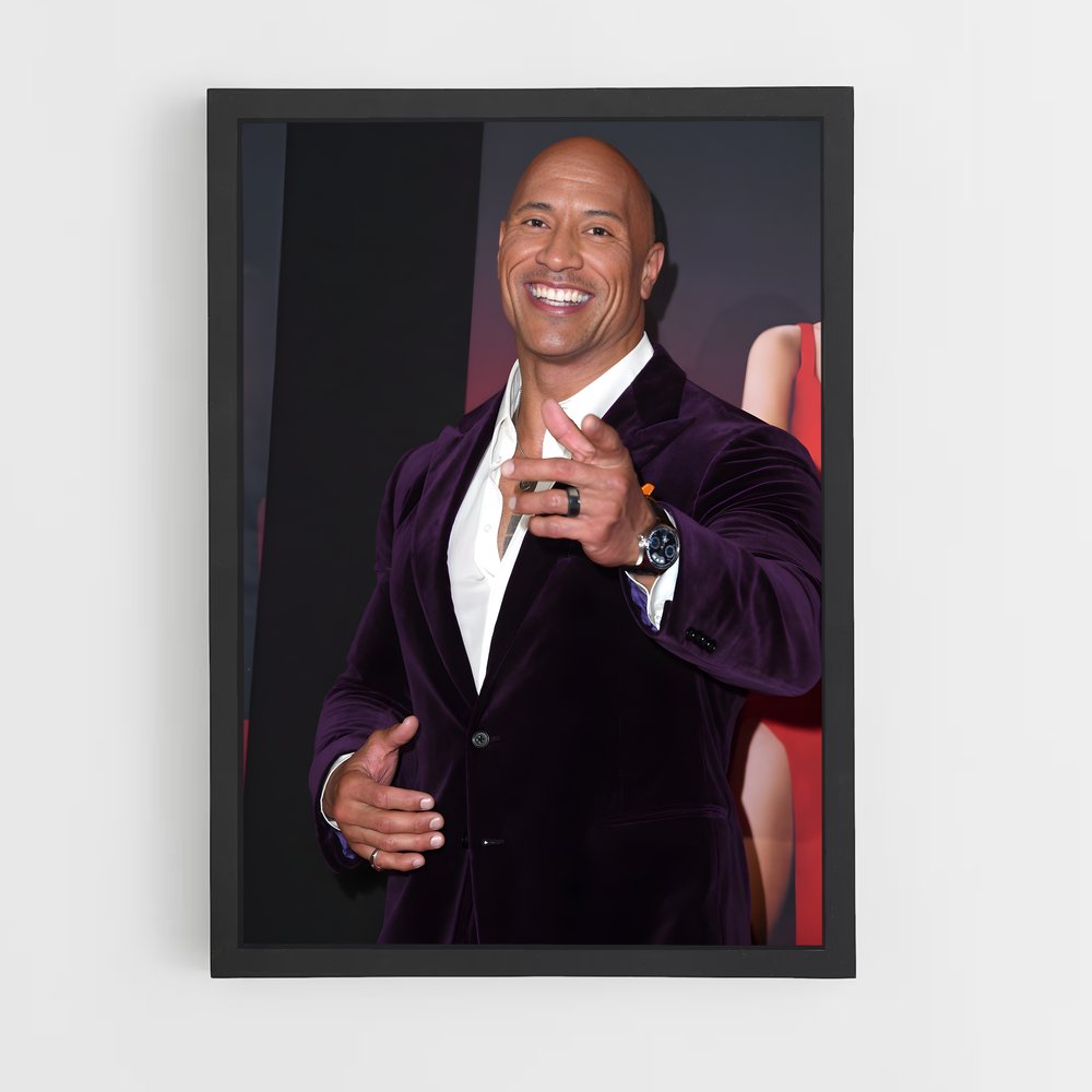 Poster The Rock – affiche Musculation (vue 2)