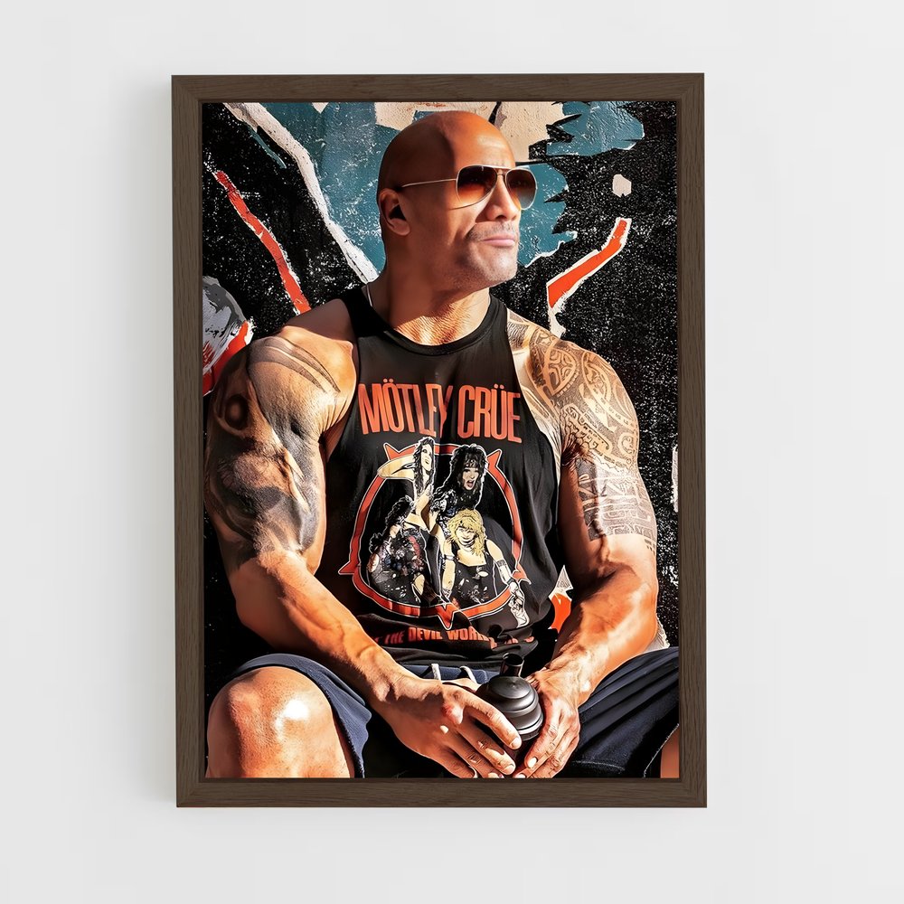 Poster Dwayne Johnson Biceps – affiche Musculation (vue 5)