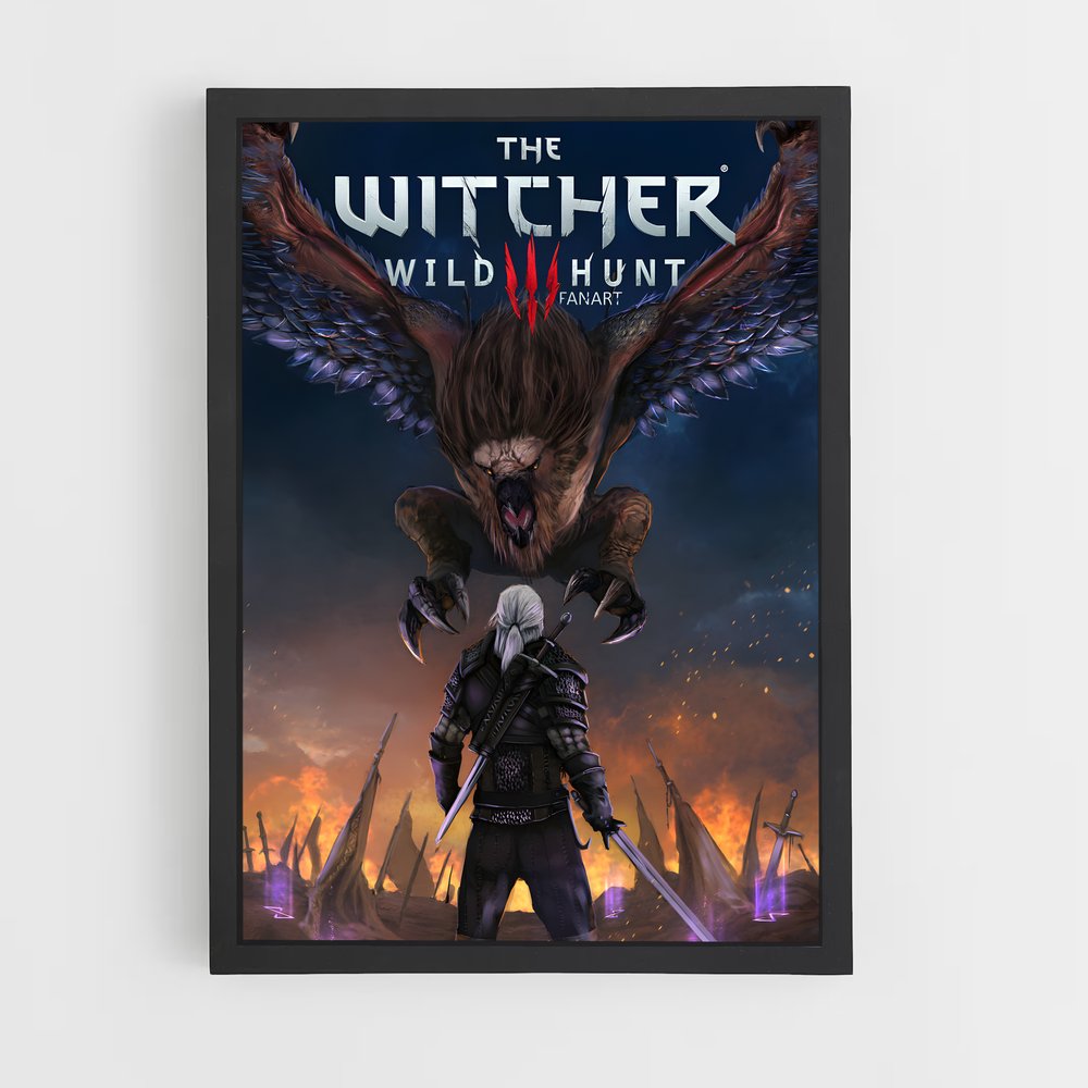 Poster The Witcher Monstre (vue 2)