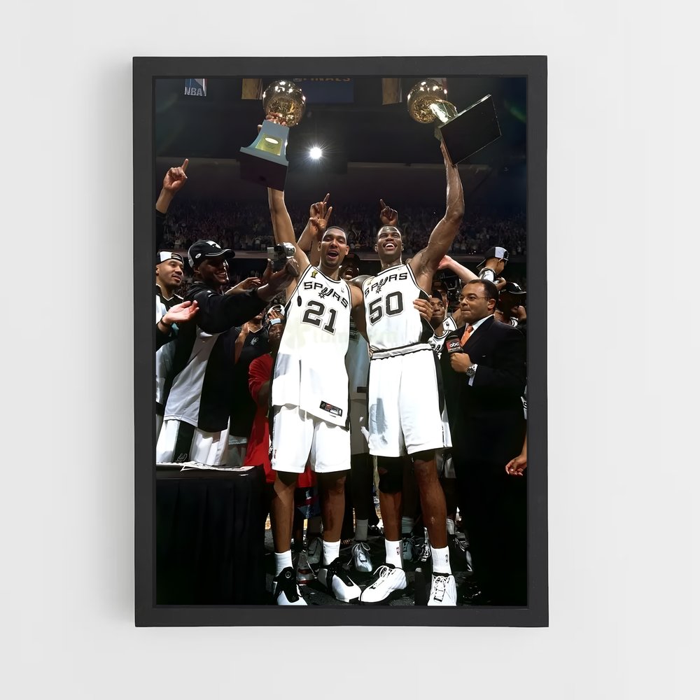 Poster Triomphe des Spurs – affiche Basketball (vue 2)