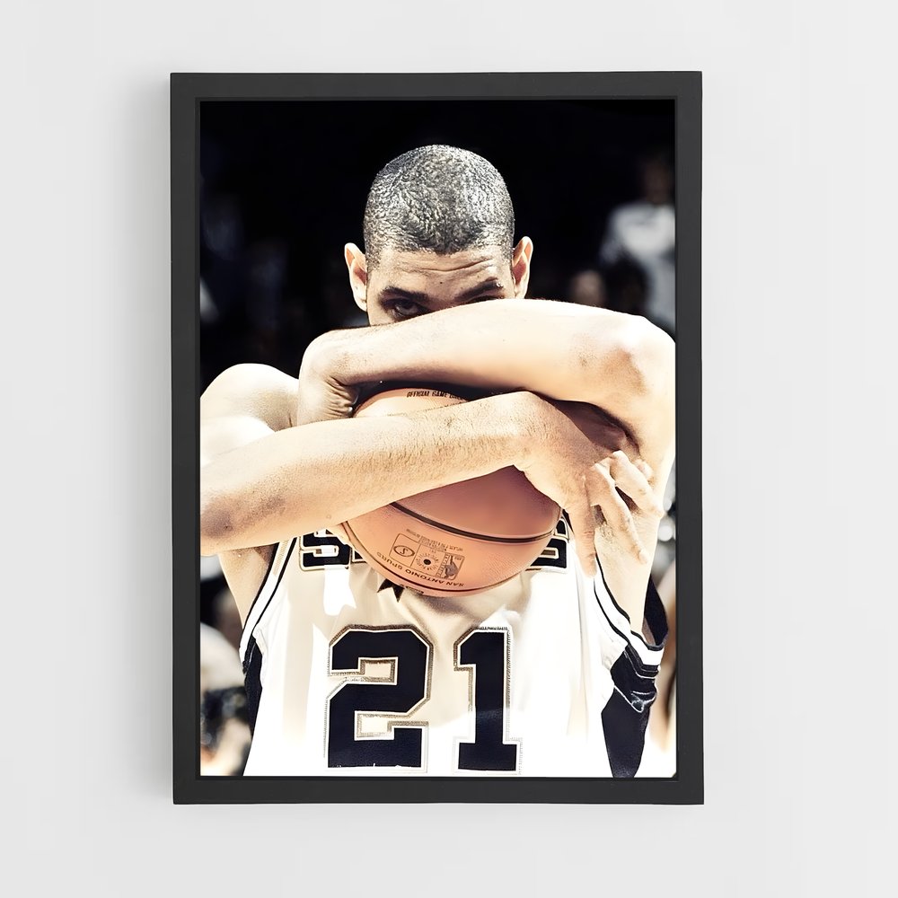 Poster Étreinte du Champion – affiche Basketball (vue 2)