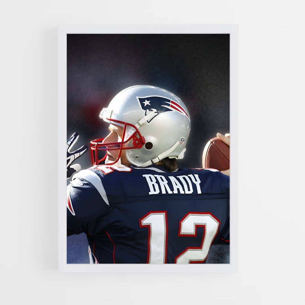 Poster Brady – affiche Football US (vue 3)