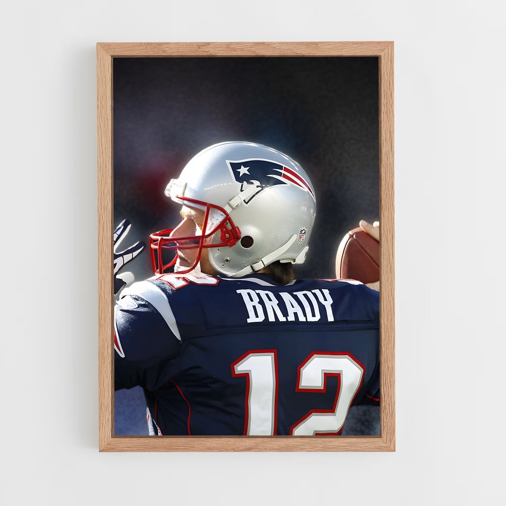 Poster Brady – affiche Football US (vue 4)