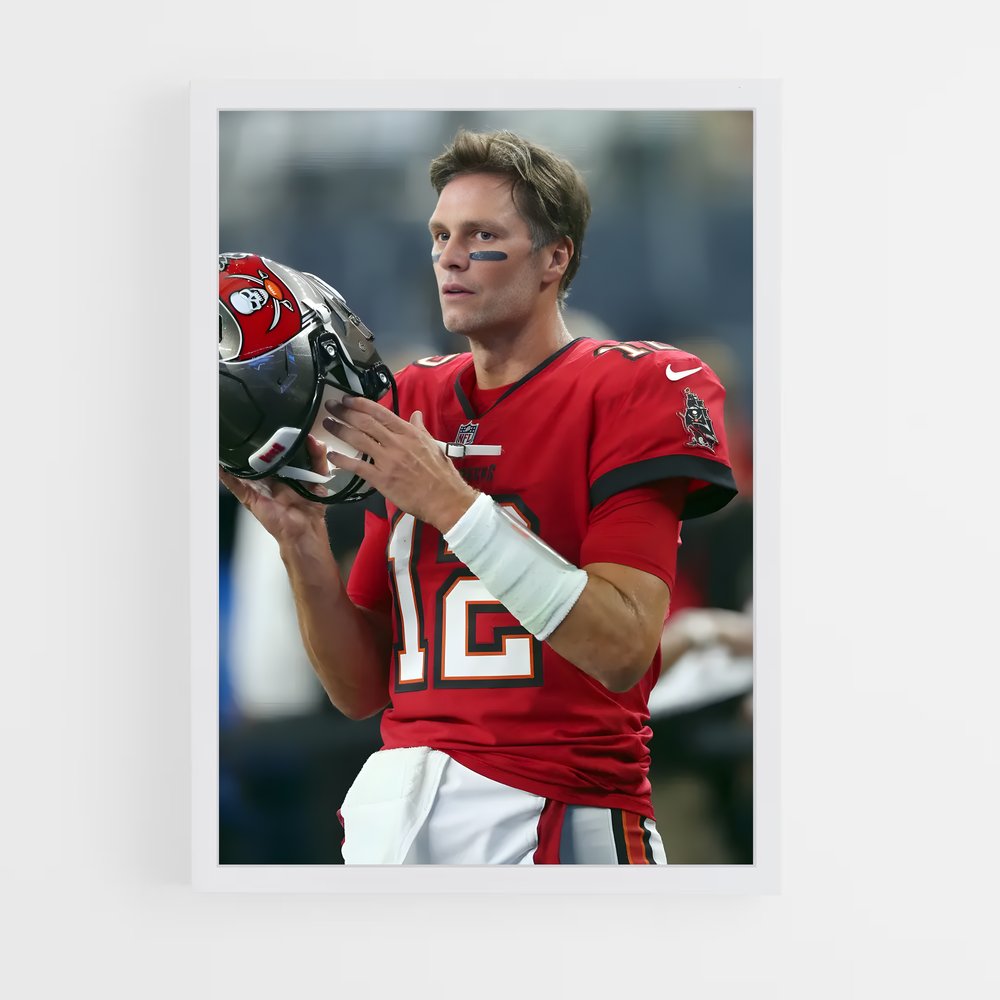 Poster Tom Brady Quarterback – affiche Football US (vue 3)