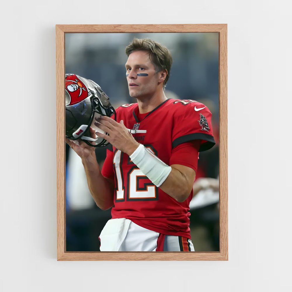 Poster Tom Brady Quarterback – affiche Football US (vue 4)