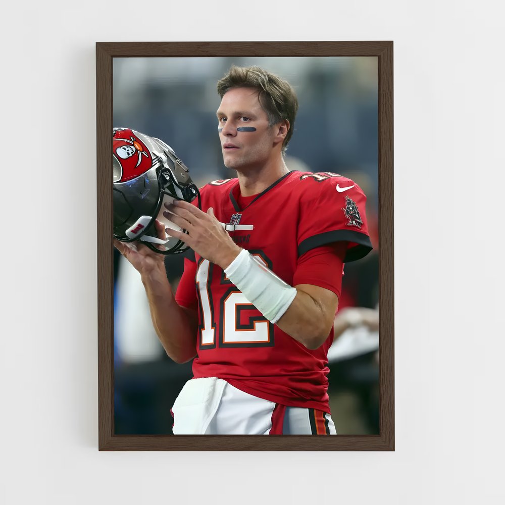 Poster Tom Brady Quarterback – affiche Football US (vue 5)