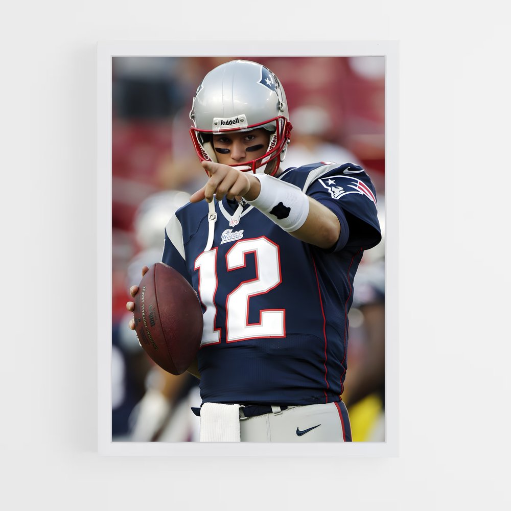 Poster Tom Brady Décision – affiche Football US (vue 3)