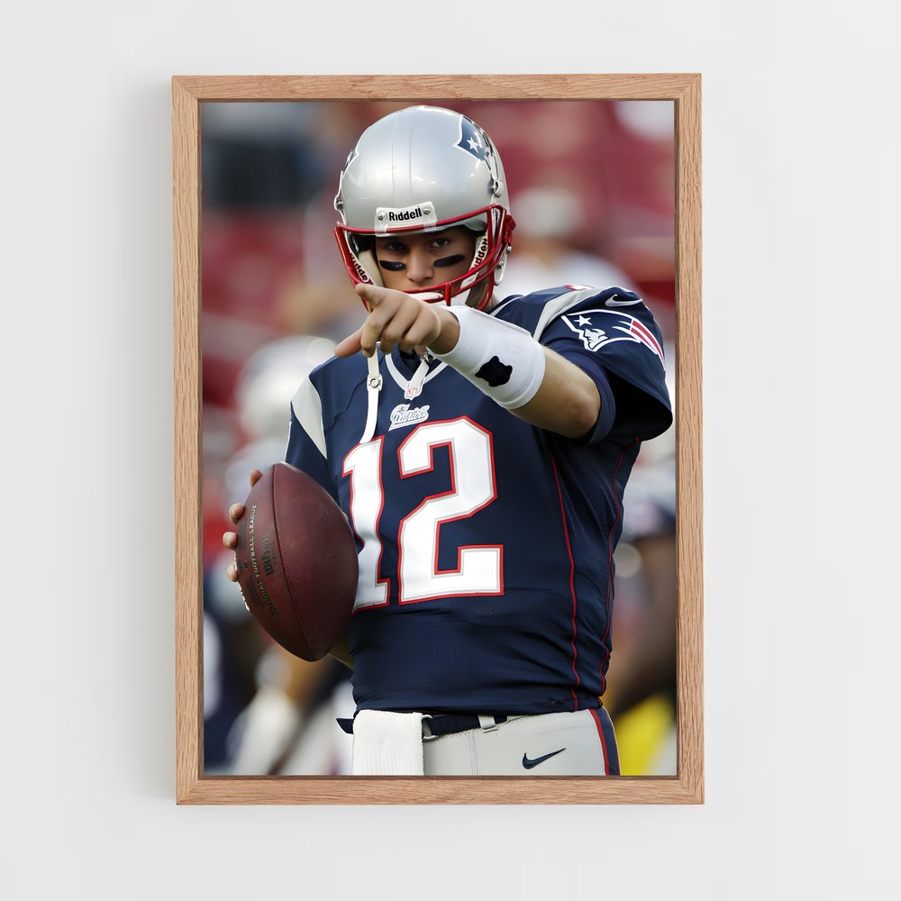 Poster Tom Brady Décision – affiche Football US (vue 4)