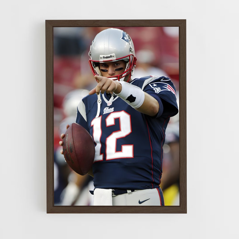 Poster Tom Brady Décision – affiche Football US (vue 5)