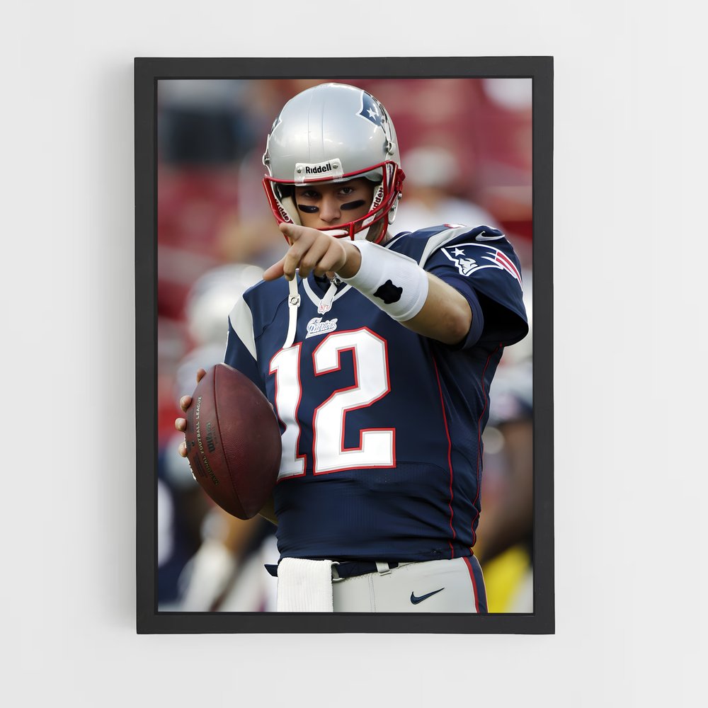 Poster Tom Brady Décision – affiche Football US (vue 2)