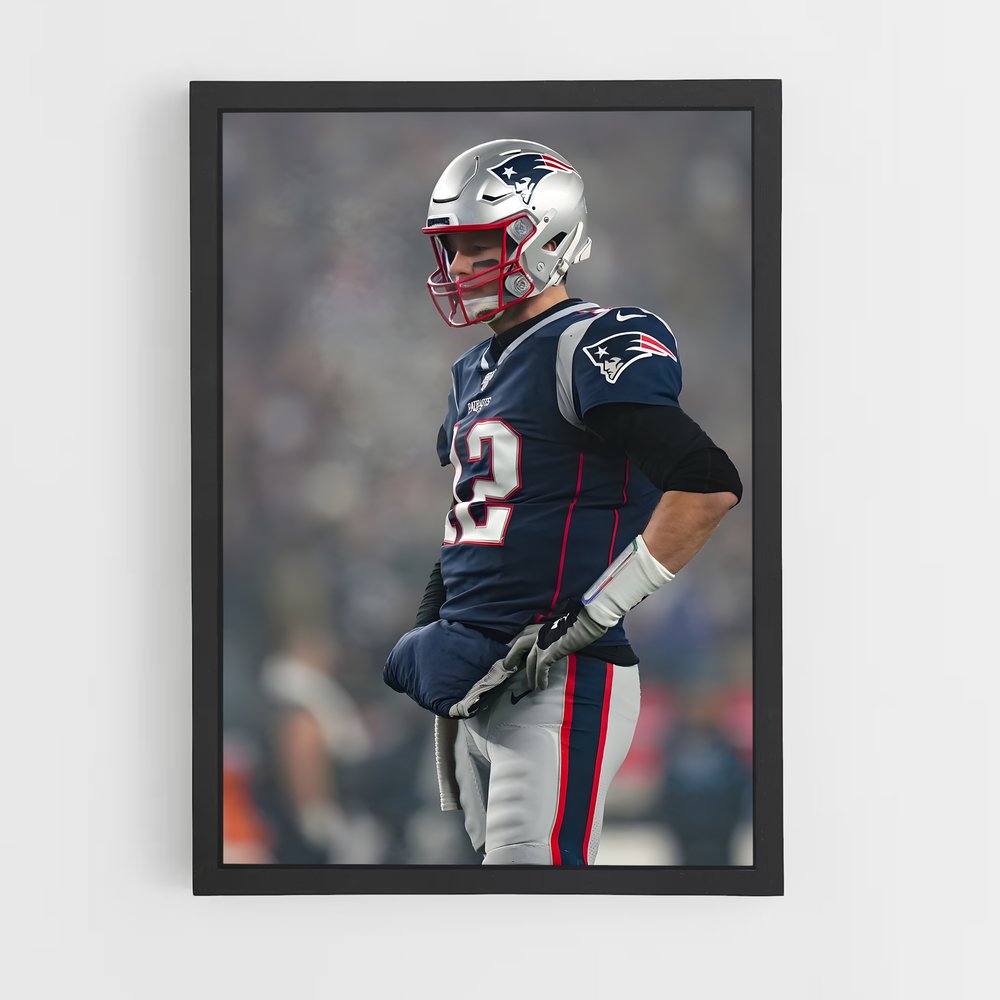 Poster Joueur Tom Brady – affiche Football US (vue 2)