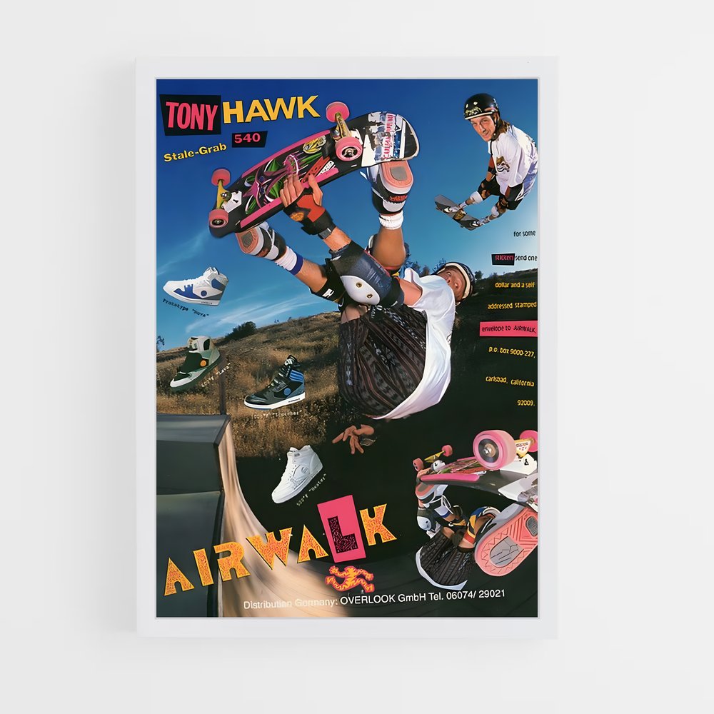 Poster Skateboard Airwalk – affiche Jeux Olympiques (vue 3)