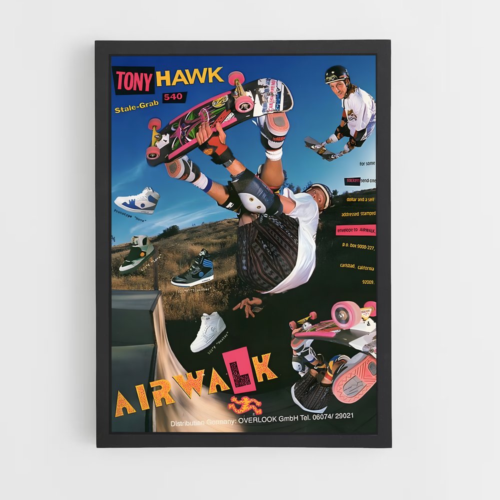 Poster Skateboard Airwalk – affiche Jeux Olympiques (vue 2)