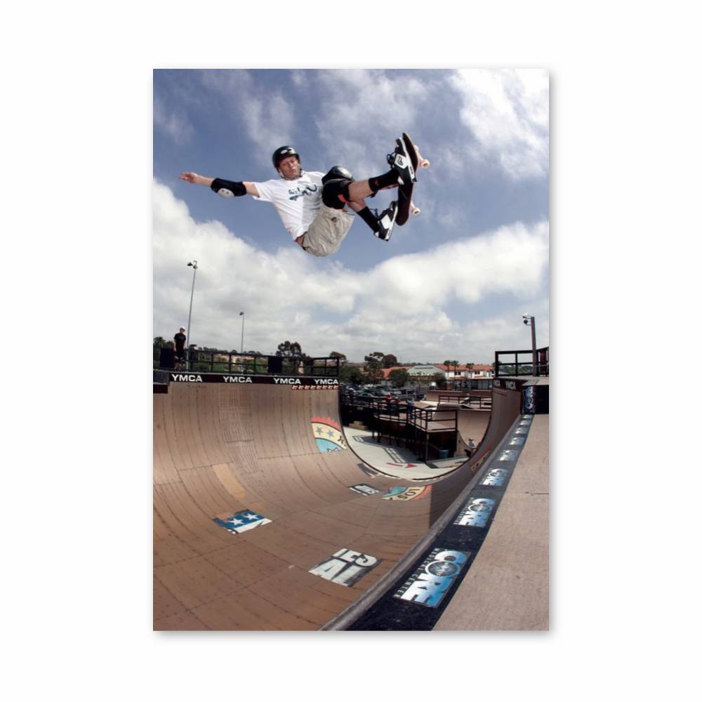 Poster Skateboard Vert Acrobatie – affiche Jeux Olympiques