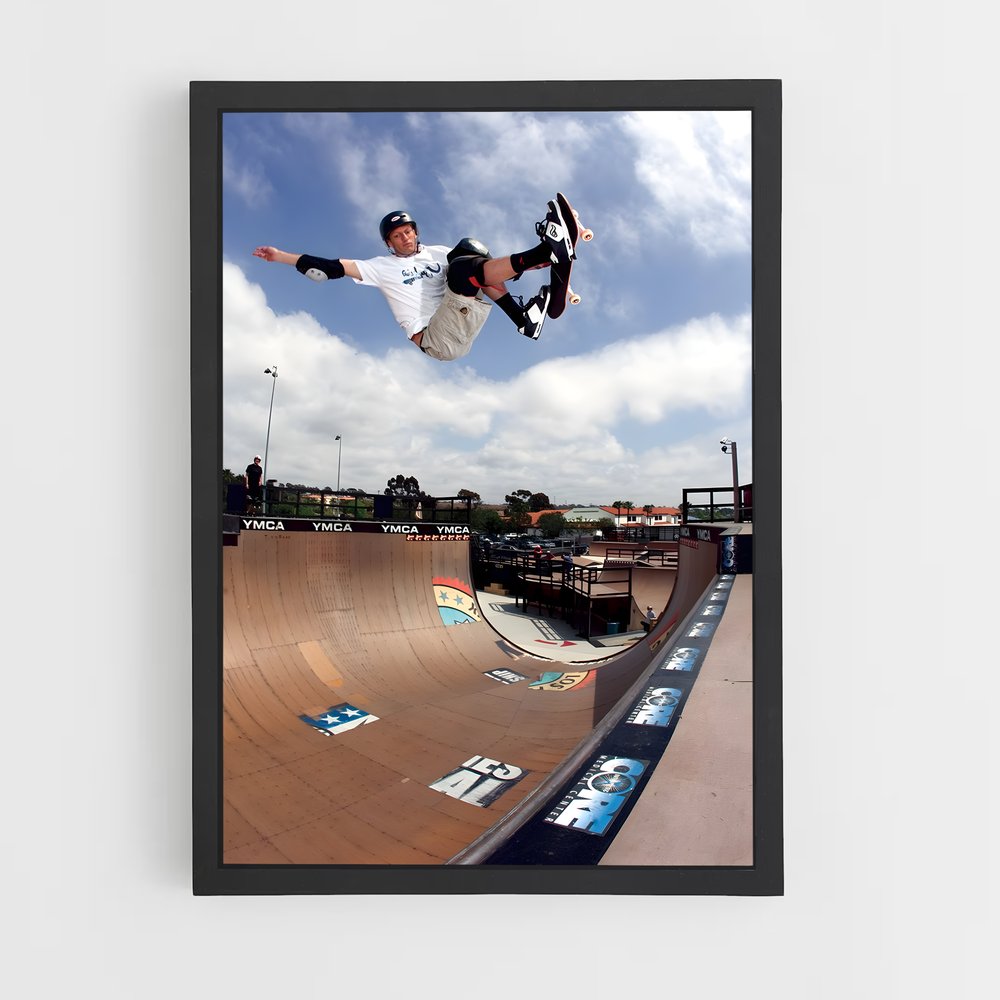 Poster Skateboard Vert Acrobatie – affiche Jeux Olympiques (vue 2)