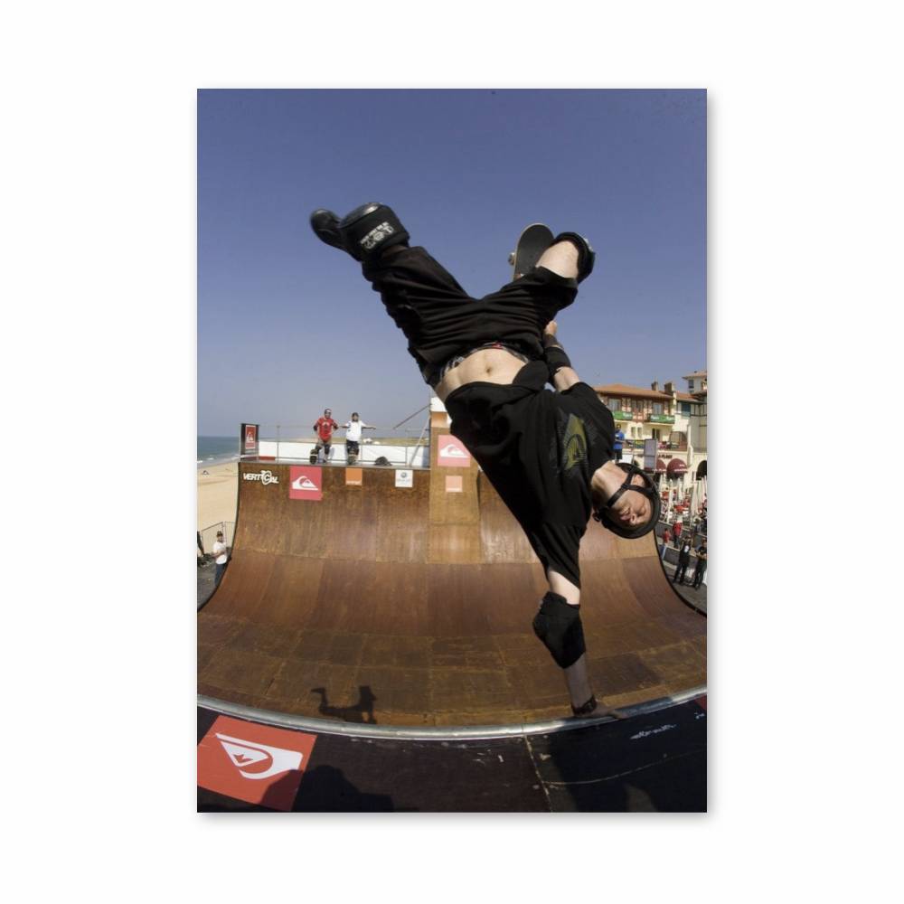 Poster Skate Vert Aérien – affiche Jeux Olympiques
