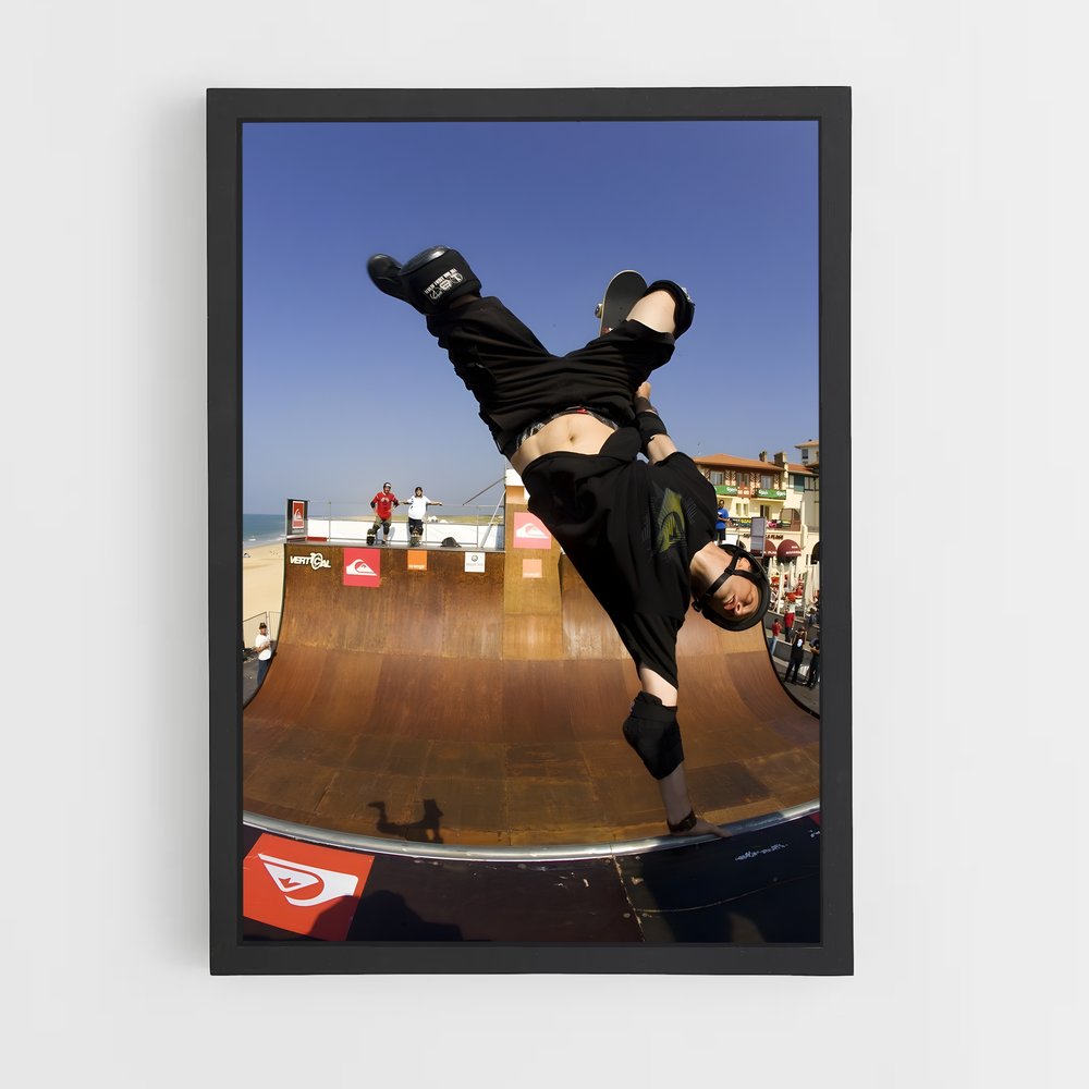 Poster Skate Vert Aérien – affiche Jeux Olympiques (vue 2)