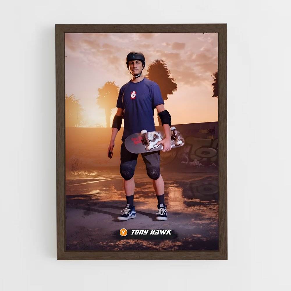 Poster Skateur Crépuscule – affiche Jeux Olympiques (vue 5)