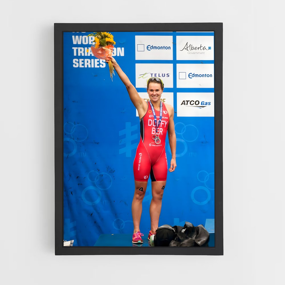 Poster Vainqueur Triathlon (vue 2)
