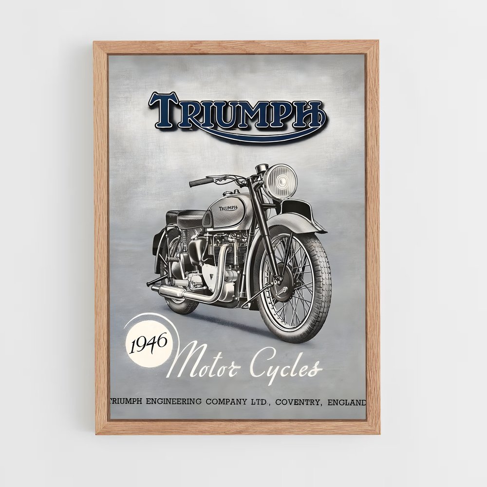 Poster Classic Bikes Triumph (vue 4)