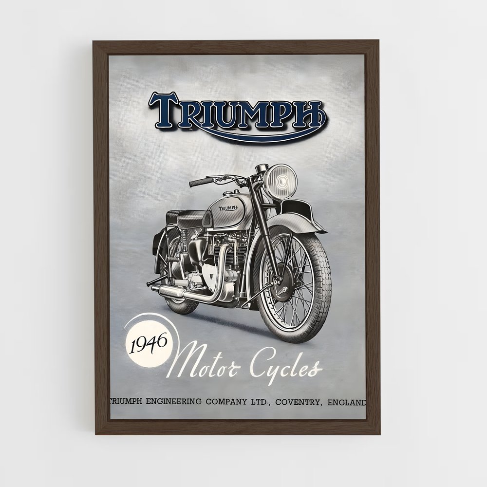 Poster Classic Bikes Triumph (vue 5)