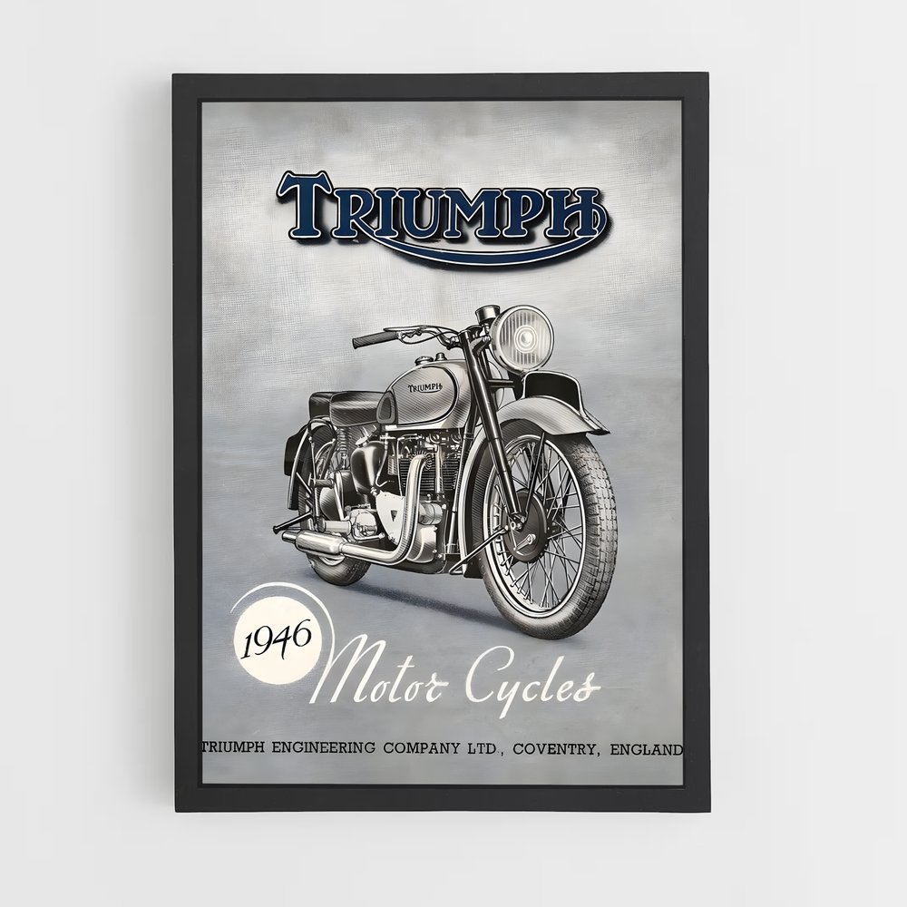 Poster Classic Bikes Triumph (vue 2)