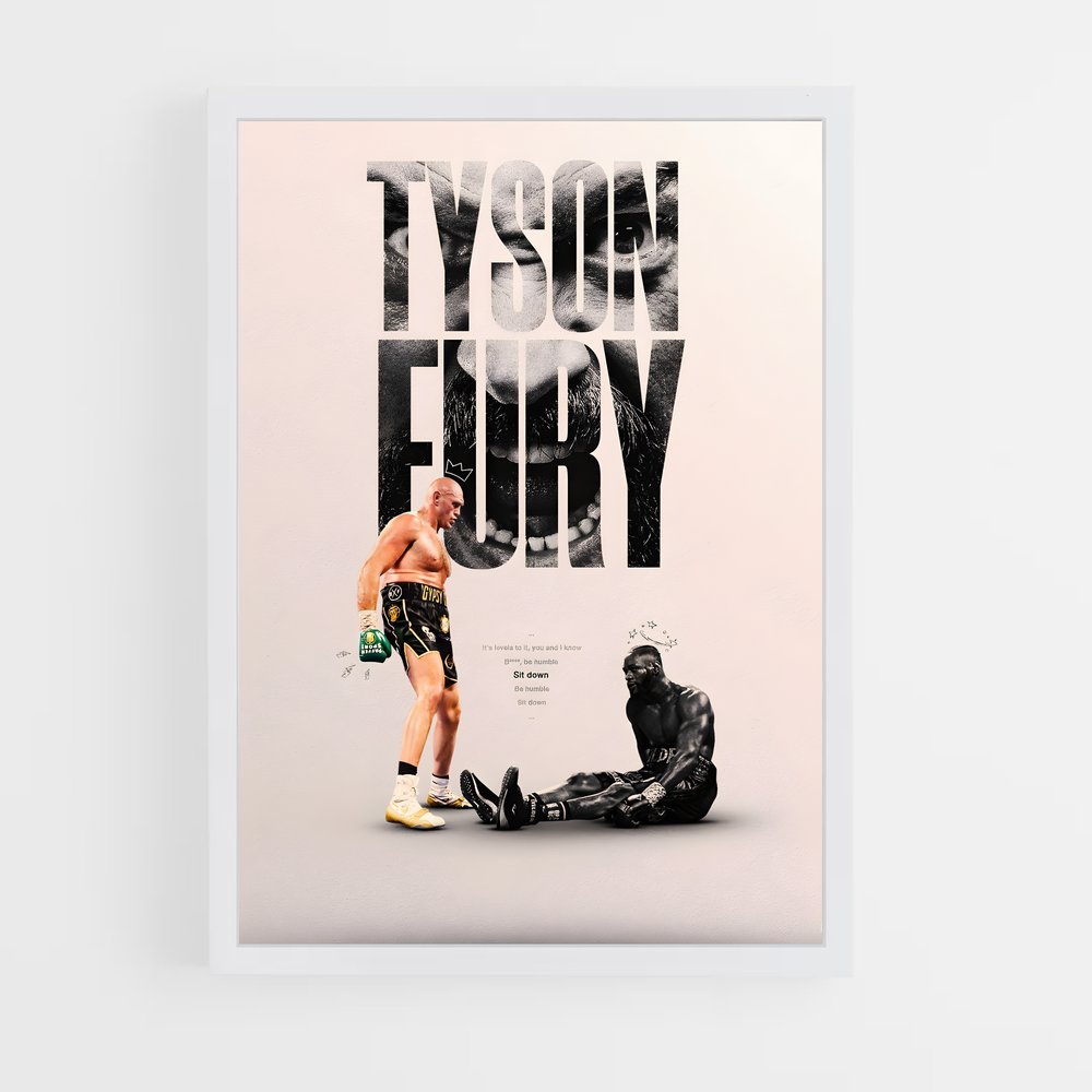 Poster Invincible Tyson – affiche Boxe (vue 3)