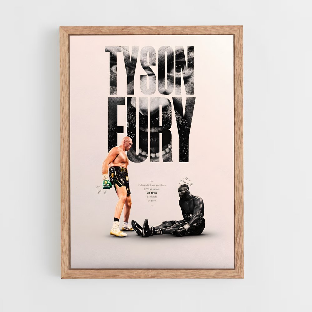 Poster Invincible Tyson – affiche Boxe (vue 4)
