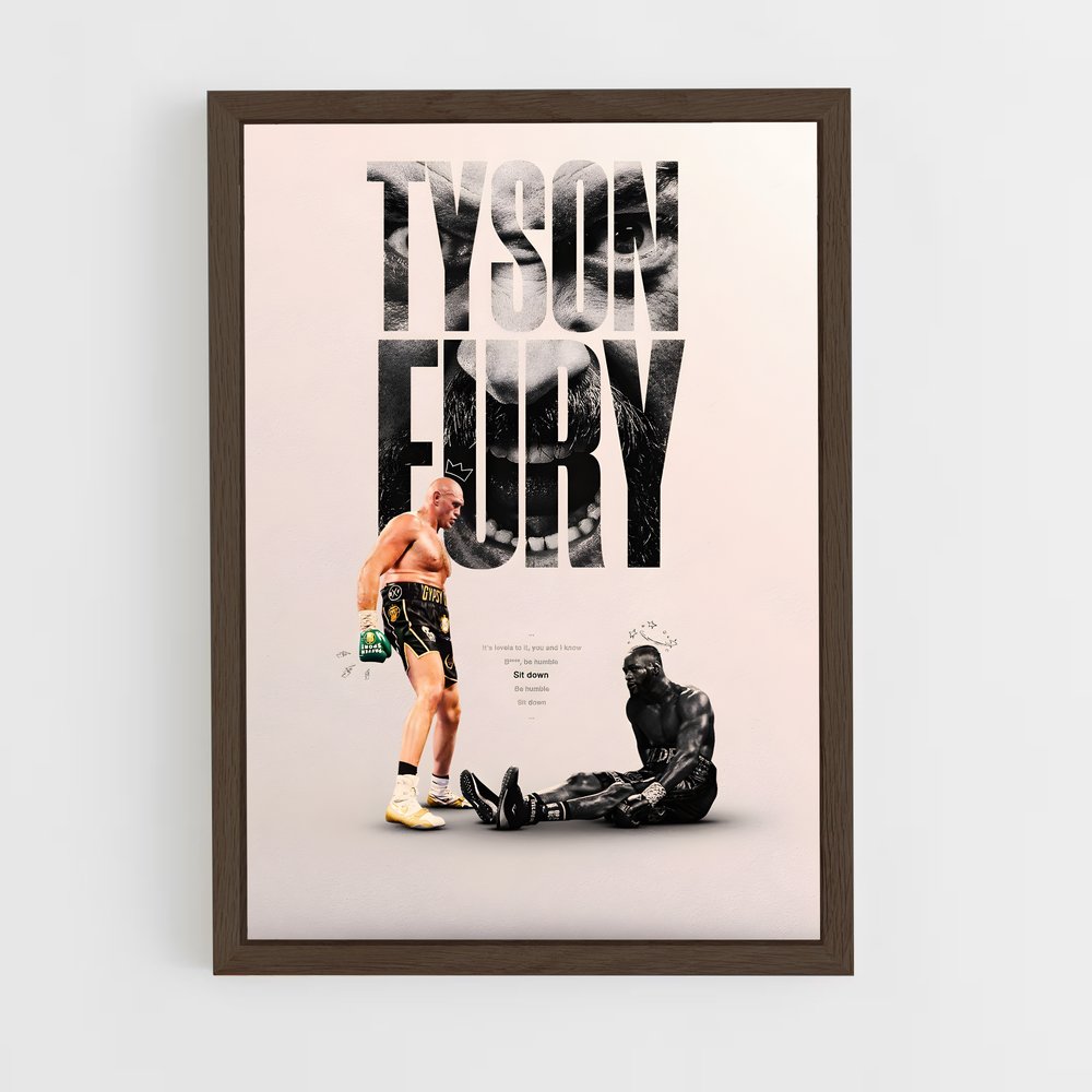 Poster Invincible Tyson – affiche Boxe (vue 5)