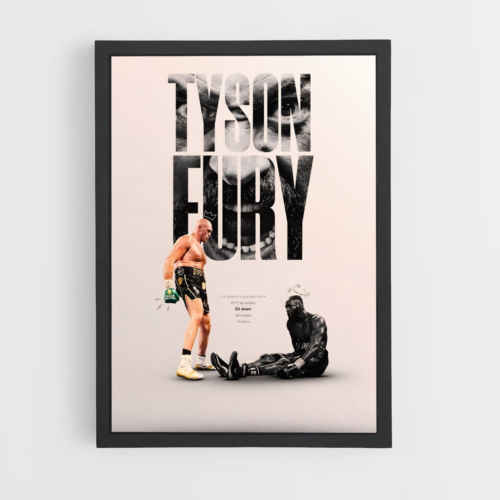 Poster Invincible Tyson – affiche Boxe (vue 2)