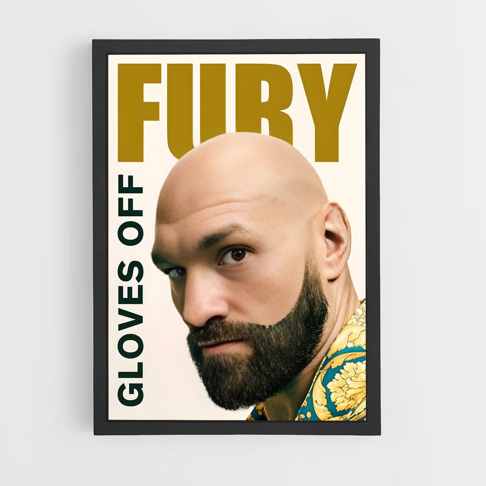 Poster Fury Gloves Off – affiche Boxe (vue 2)