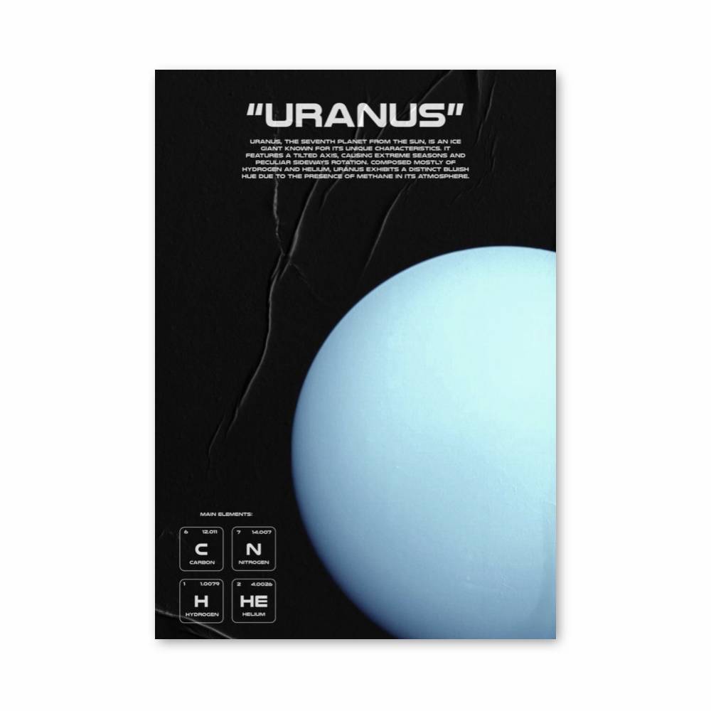 Poster Uranus Iceblue