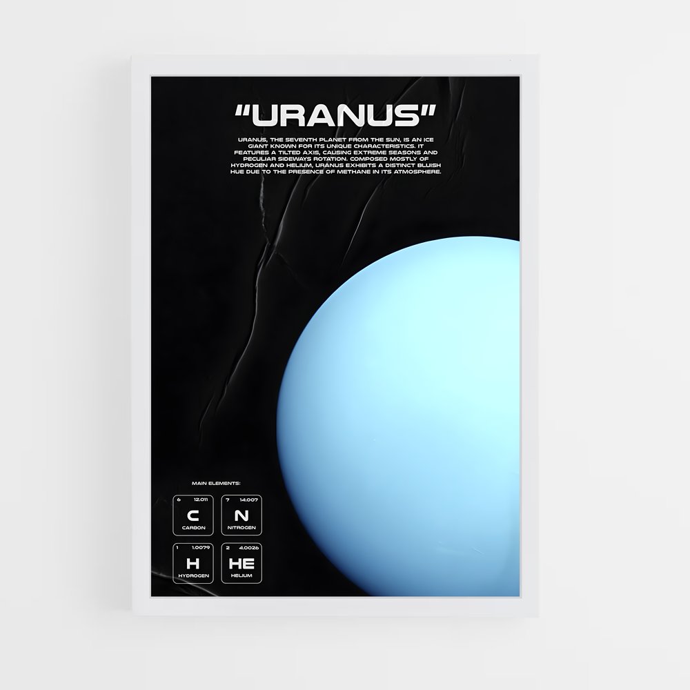 Poster Uranus Iceblue (vue 3)
