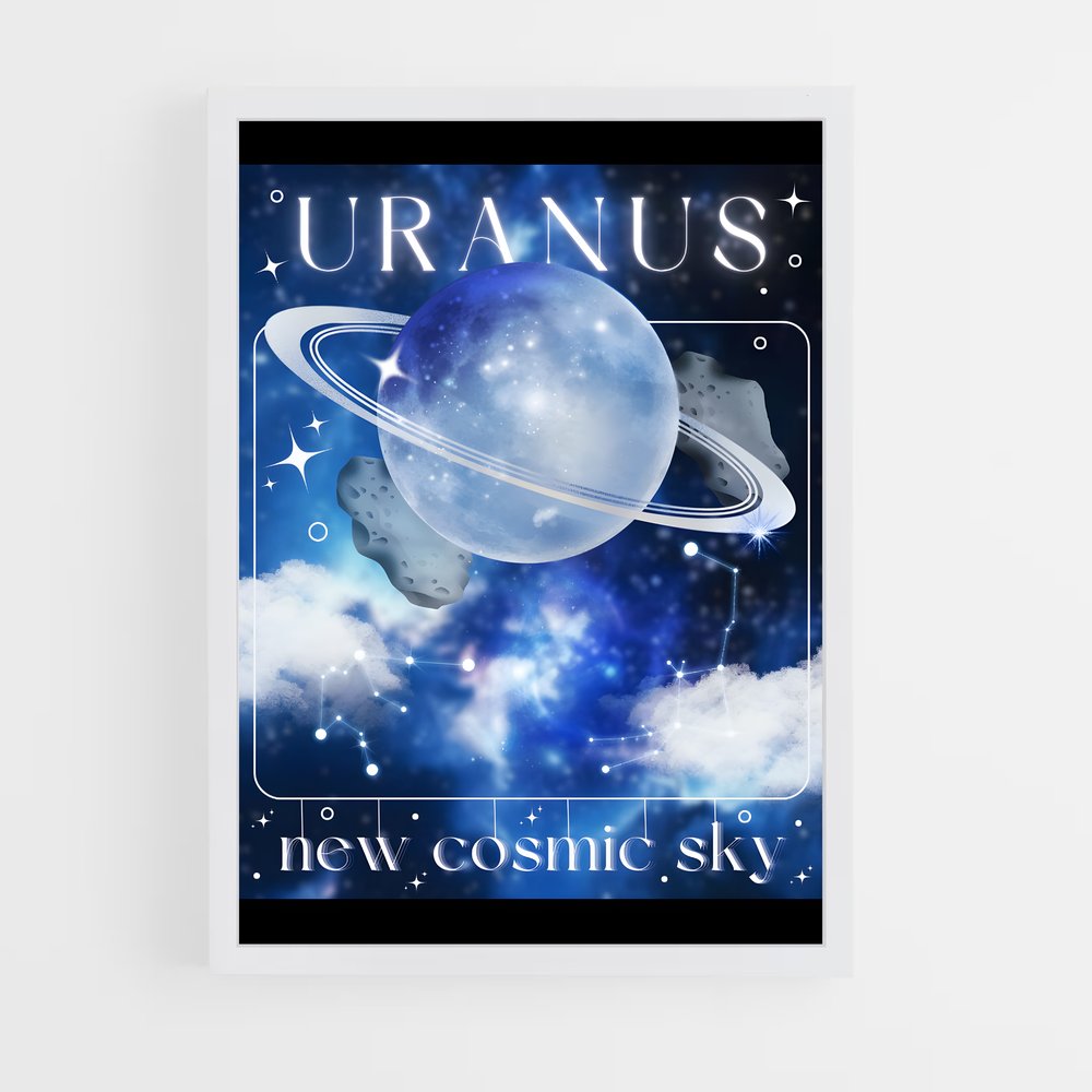 Poster Ciel Cosmique Uranus (vue 3)