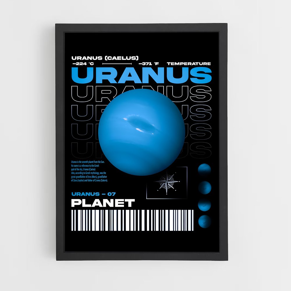 Poster Uranus Exploration (vue 2)