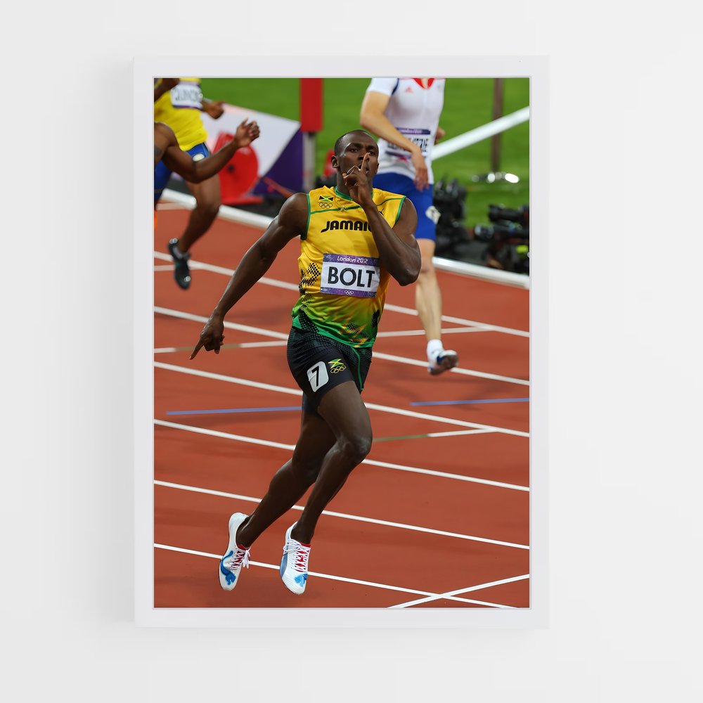 Poster L'Éclair de Jamaïque – affiche Athlétisme (vue 3)