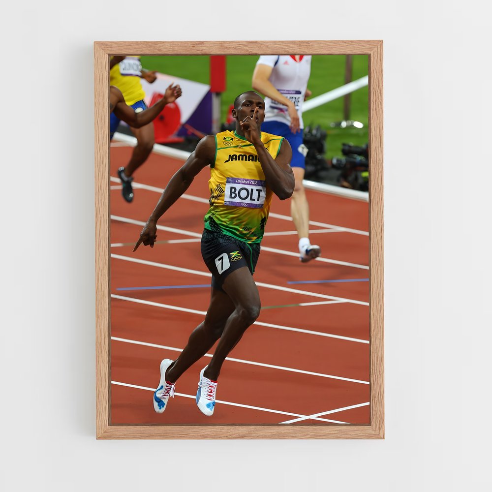 Poster L'Éclair de Jamaïque – affiche Athlétisme (vue 4)